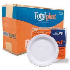 Prato Plast Ps 15CM Bco 1000UN Pr15brcx